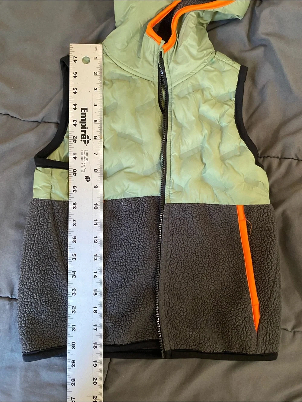 Old Navy Kids Hooded Sherpa Puffer Vest Sz S 6-7
